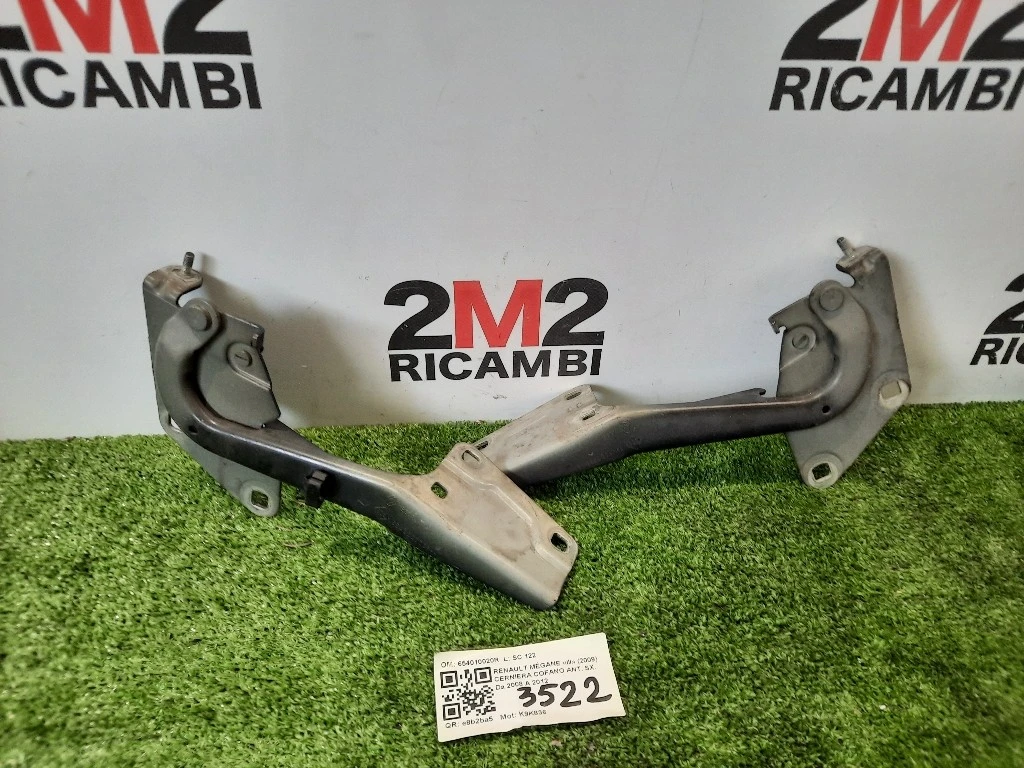Cerniera Cofano ANT SX 654010020R Renault Mégane III 2009