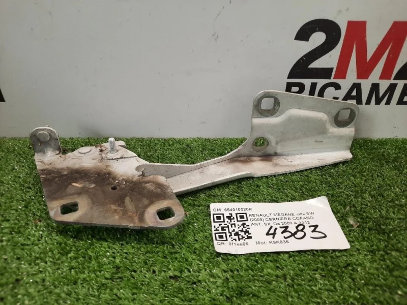 Cerniera Cofano ANT SX 654010020R Renault Mégane III SW 2009