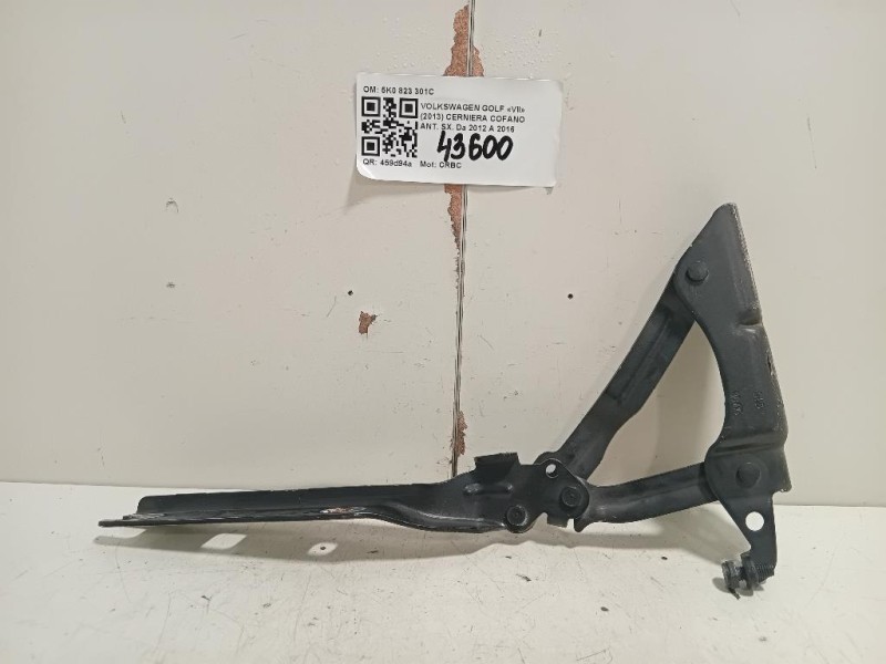 Cerniera Cofano ANT SX 5K0 823 301C Volkswagen GOLF VII 2013