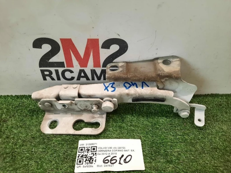 Cerniera Cofano ANT SX 31385071 Volvo V40 II 2012