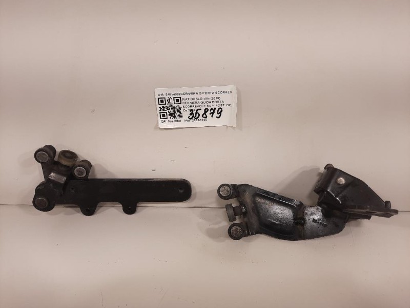 Cerniera Guida Porta Scorrevole SUP POST DX 51814082CERNIERA G PORTA SCORREVOLE POST DX+SX Fiat Doblò III 2015