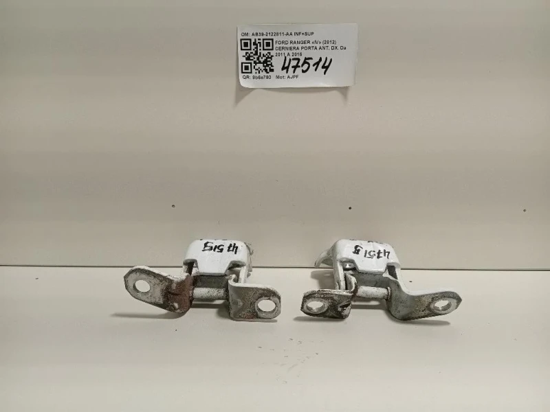Cerniera Porta ANT DX AB39-2122811-AA INF+SUP Ford Ranger IV 2012