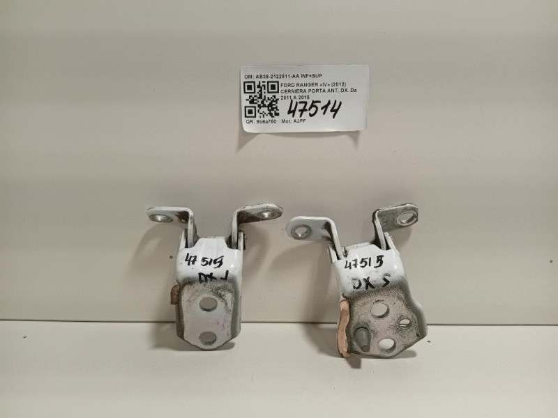 Cerniera Porta ANT DX AB39-2122811-AA INF+SUP Ford Ranger IV 2012