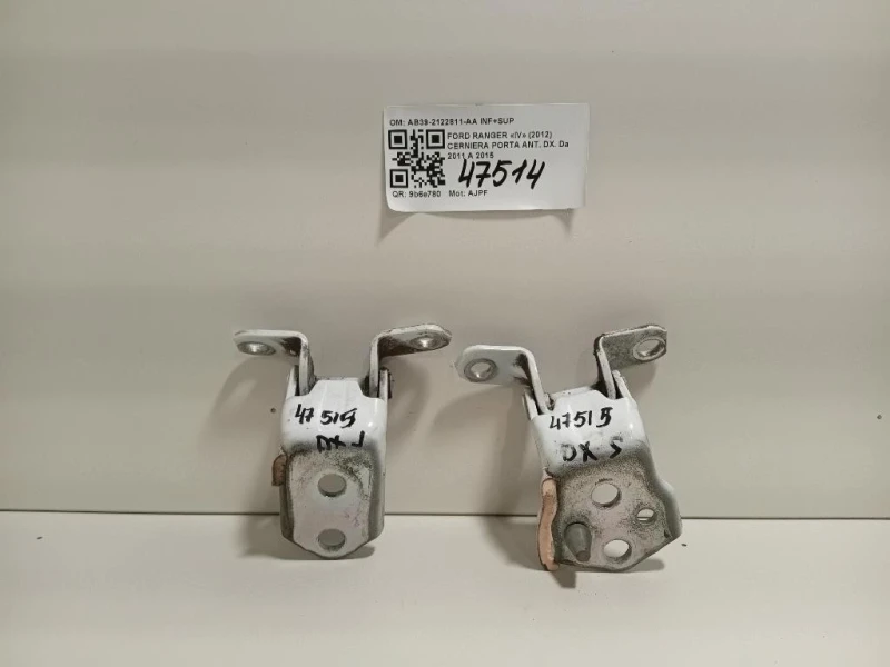 Cerniera Porta ANT DX AB39-2122811-AA INF+SUP Ford Ranger IV 2012