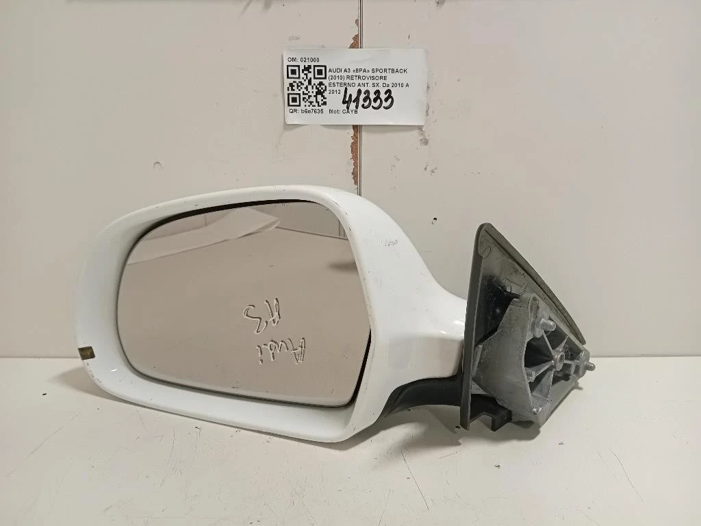 Retrovisore Esterno ANT SX 6 FILE P1858531EC01C Audi A3 8PA Sportback 2010