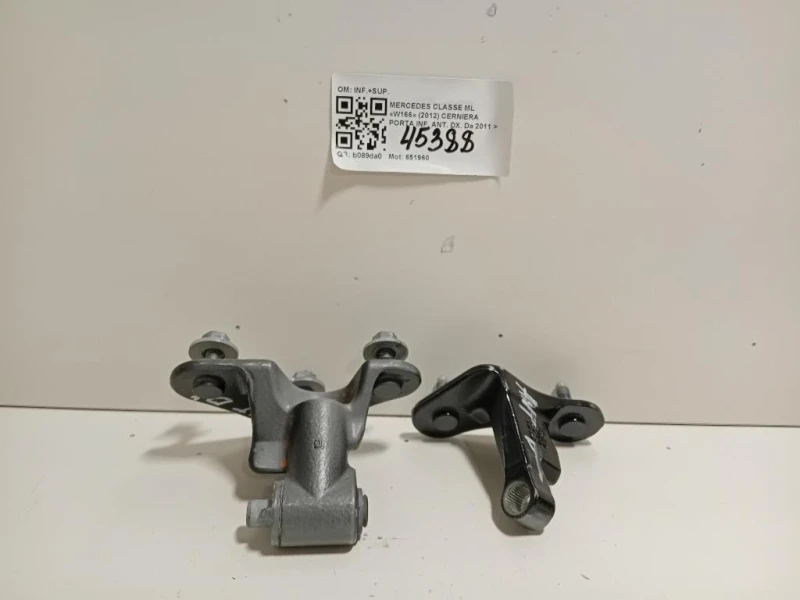 Cerniera Porta INF ANT DX INF+SUP Mercedes Classe GLE W166 2015