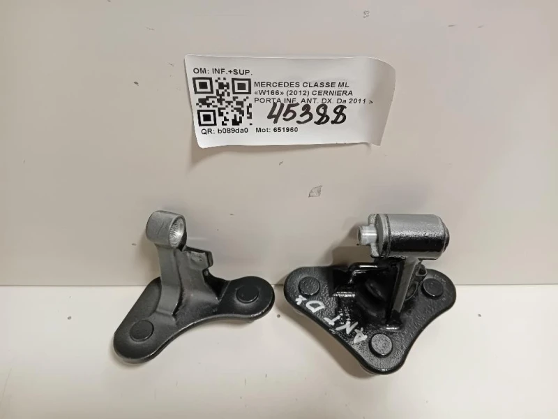 Cerniera Porta INF ANT DX INF+SUP Mercedes Classe GLE W166 2015
