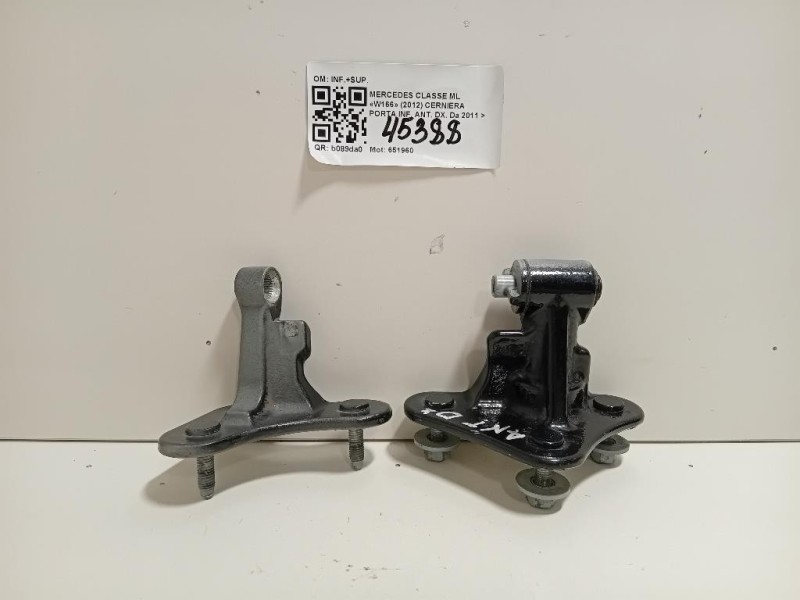 Cerniera Porta INF ANT DX INF+SUP Mercedes Classe GLE W166 2015