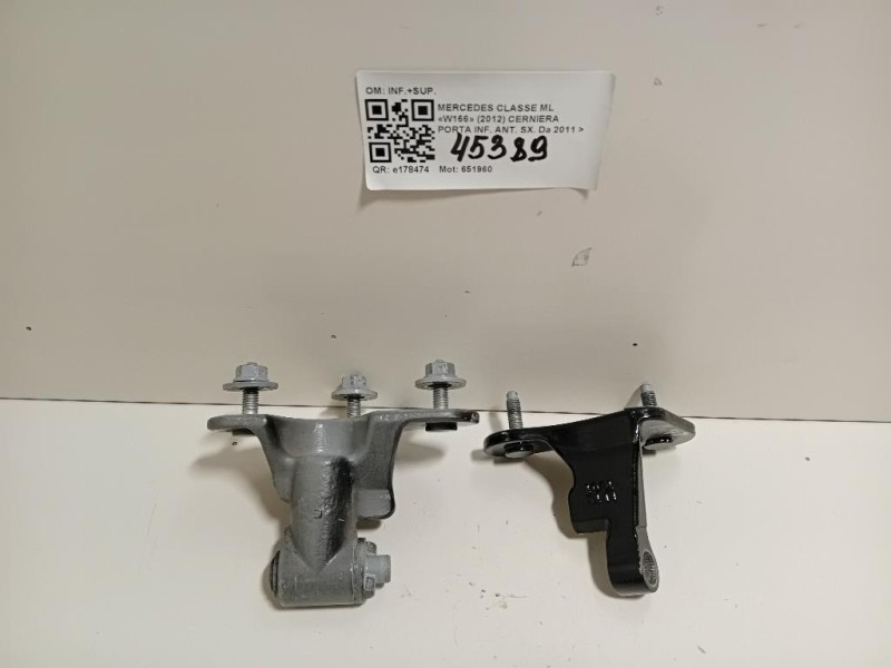 Cerniera Porta INF ANT SX INF+SUP Mercedes Classe GLE W166 2015