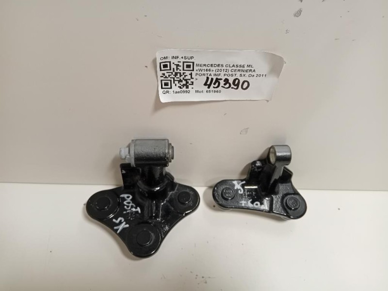 Cerniera Porta INF POST SX INF+SUP Mercedes Classe GLE W166 2015