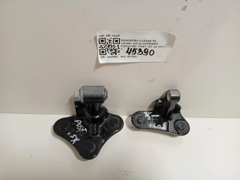 Cerniera Porta INF POST SX INF+SUP Mercedes Classe GLE W166 2015