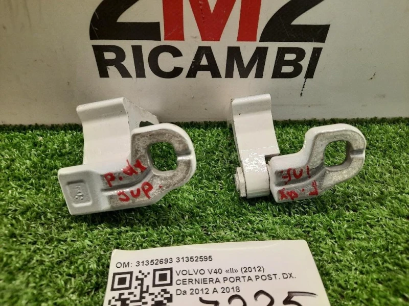 Cerniera Porta POST DX 31352693 31352695 COPPIA Volvo V40 II 2012