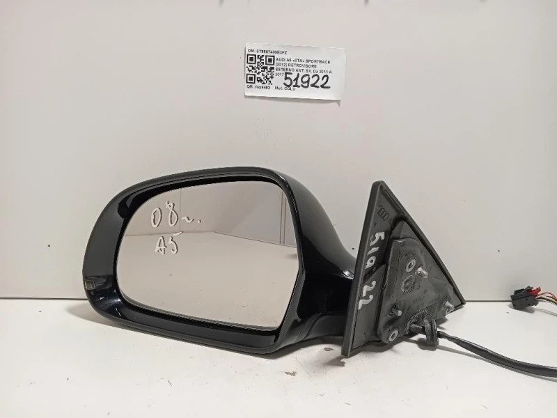 Retrovisore Esterno ANT SX 6 FILE 8T8857409E3FZ Audi A5 8TA Sportback 2012