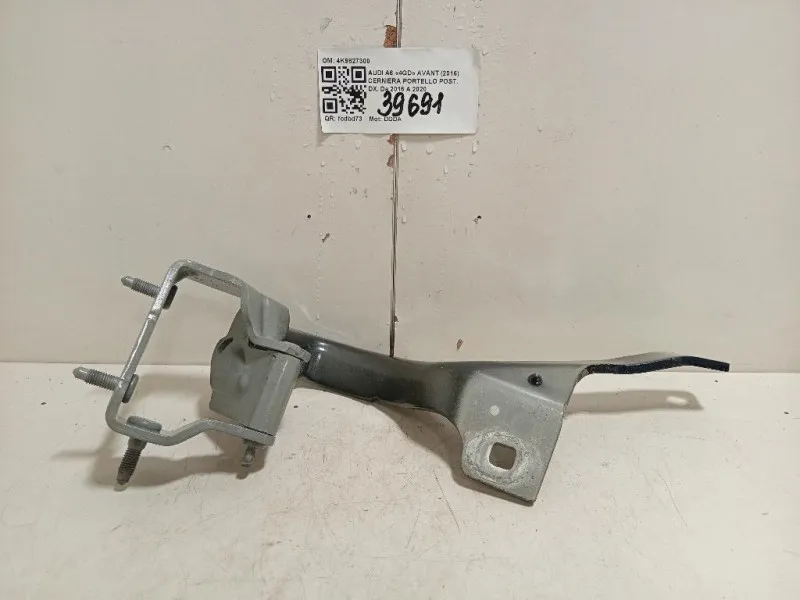 Cerniera Portello POST DX 4K9827300 Audi A6 4GD Avant 2016