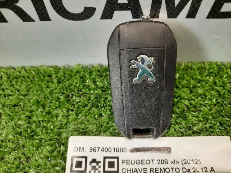 Chiave Remoto 9674001080 Peugeot 208 I 2012