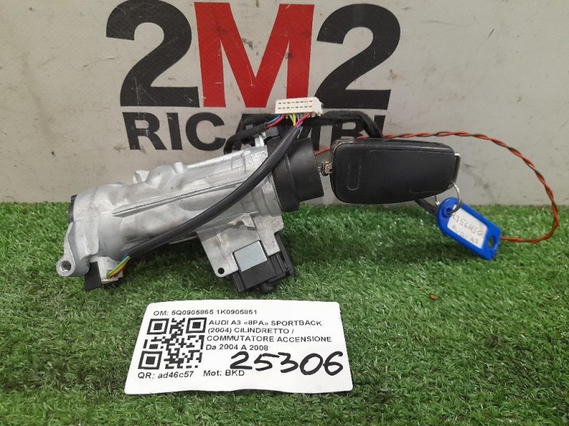 Cilindretto Commutatore Accensione 5Q0905865 1K0905851 Audi A3 8PA Sportback 2004