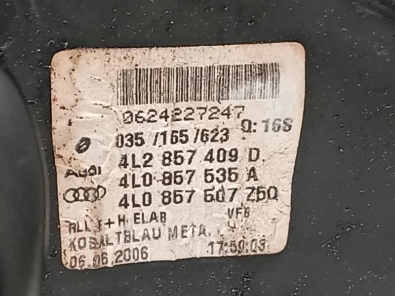 Retrovisore Esterno ANT SX 4L2857409D 10 FILE Audi Q7 4LB 2006
