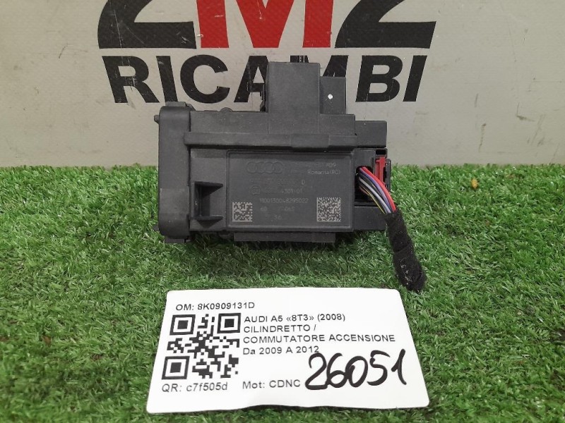 Cilindretto Commutatore Accensione 8K0909131D Audi A5 8T3 2008