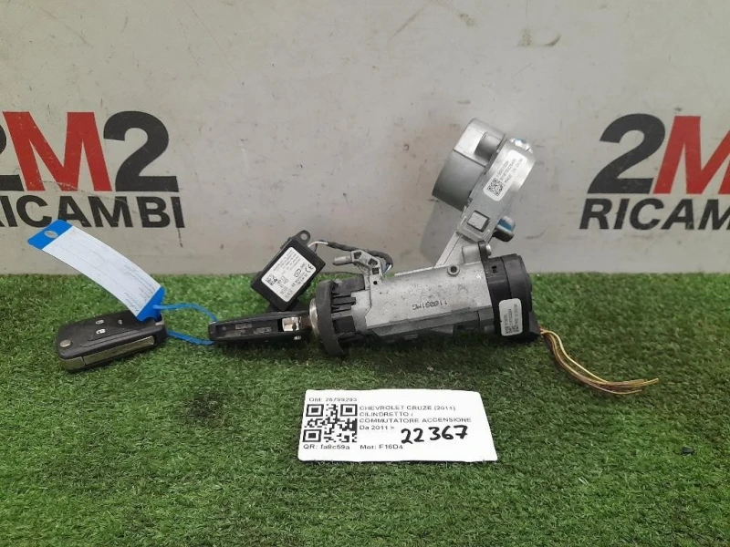 Cilindretto Commutatore Accensione 25799293 Chevrolet Cruze 2011
