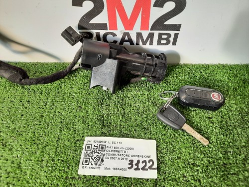Cilindretto Commutatore Accensione 52180852 Fiat 500 II 2008