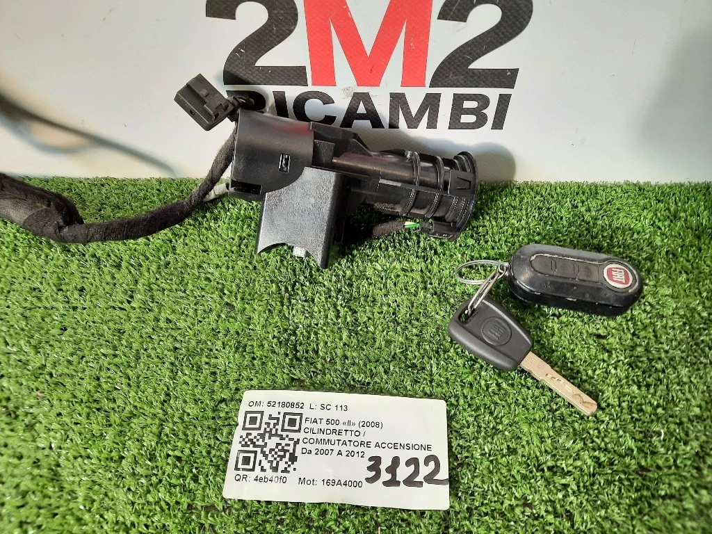 Cilindretto Commutatore Accensione 52180852 Fiat 500 II 2008