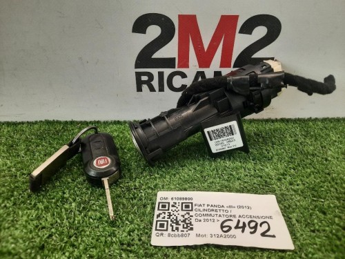 Cilindretto Commutatore Accensione 61089800 Fiat Panda III 2012