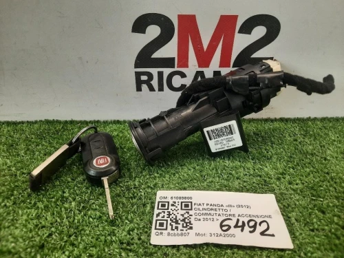 Cilindretto Commutatore Accensione 61089800 Fiat Panda III 2012