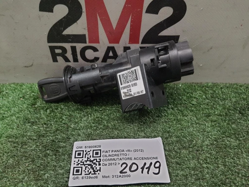 Cilindretto Commutatore Accensione 51800628 Fiat Panda III 2012