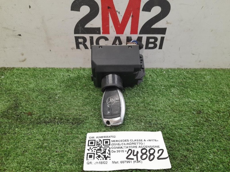 Cilindretto Commutatore Accensione A2469054702 Mercedes Classe A W176 2015