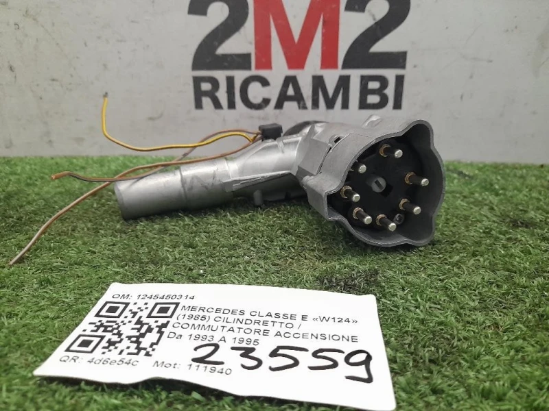 Cilindretto Commutatore Accensione 1245450314 Mercedes Classe E W124 1985