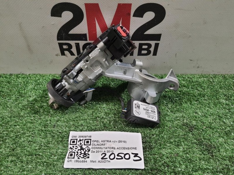 Cilindretto Commutatore Accensione 20939745 Opel Astra J 2010