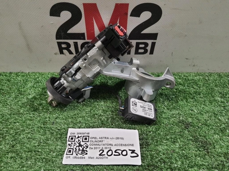 Cilindretto Commutatore Accensione 20939745 Opel Astra J 2010