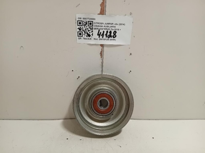 Cinghia Ausiliaria Servosterzo 9807720080 RULLO DEVIAZIONE CINGHIA Citroen Jumper III 2014