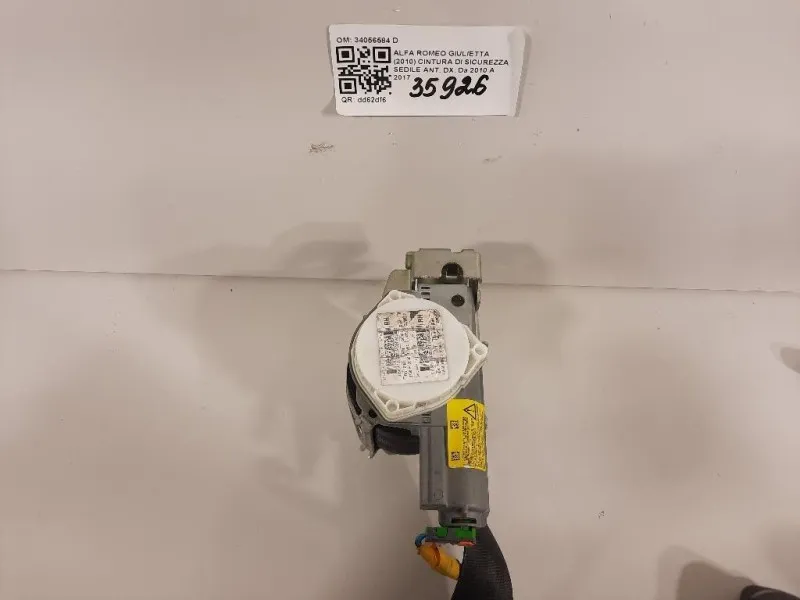Cintura DI Sicurezza Sedile ANT DX 34056584 D Alfa Romeo Giulietta 2010