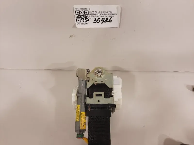 Cintura DI Sicurezza Sedile ANT DX 34056584 D Alfa Romeo Giulietta 2010