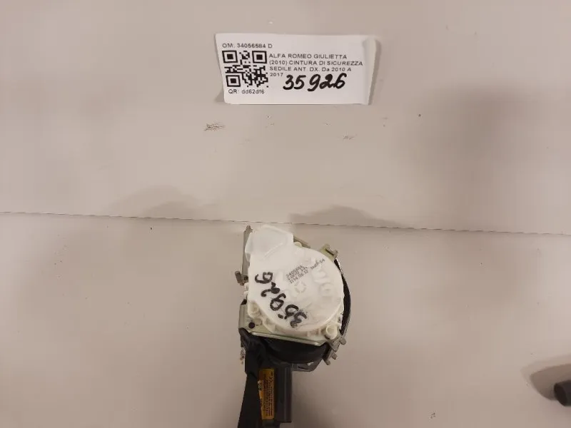 Cintura DI Sicurezza Sedile ANT DX 34056584 D Alfa Romeo Giulietta 2010
