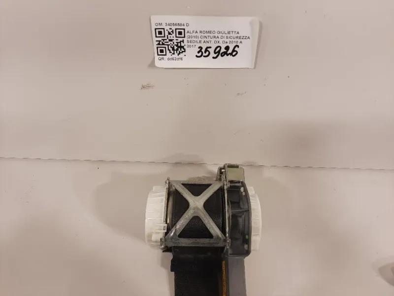 Cintura DI Sicurezza Sedile ANT DX 34056584 D Alfa Romeo Giulietta 2010