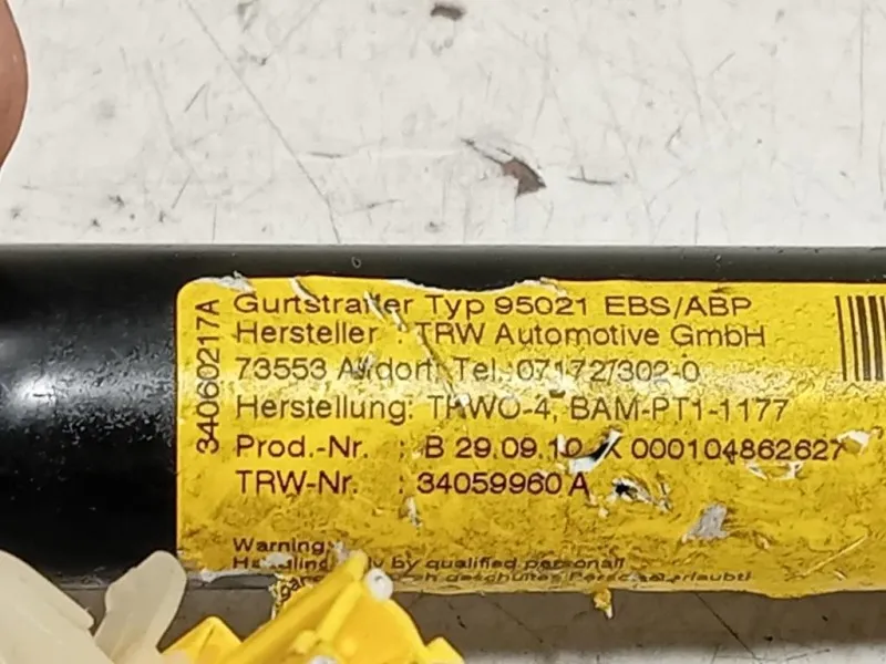 Cintura DI Sicurezza Sedile ANT DX 34056586E Alfa Romeo Giulietta 2010