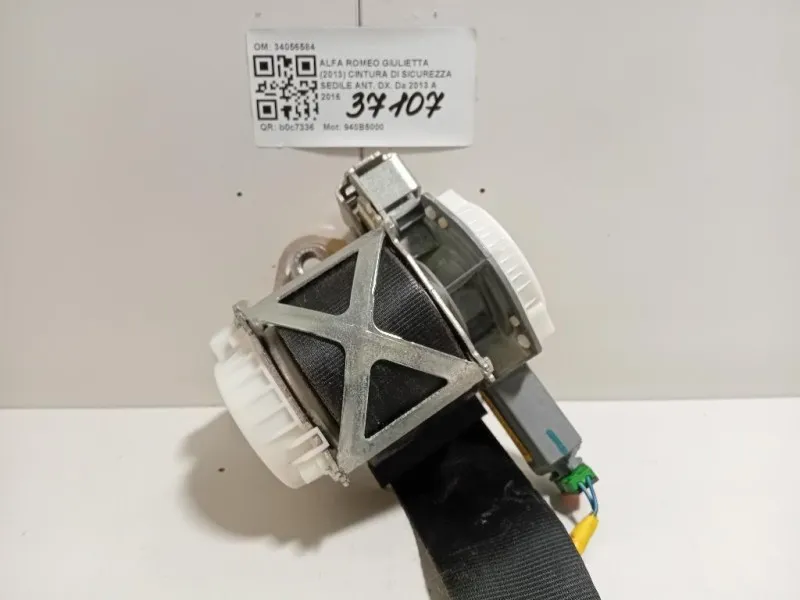 Cintura DI Sicurezza Sedile ANT DX 34056584 Alfa Romeo Giulietta 2013