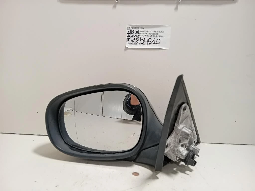 Retrovisore Esterno ANT SX F0143115 5 PIN Bmw Serie 3 E92 Coupe 2007