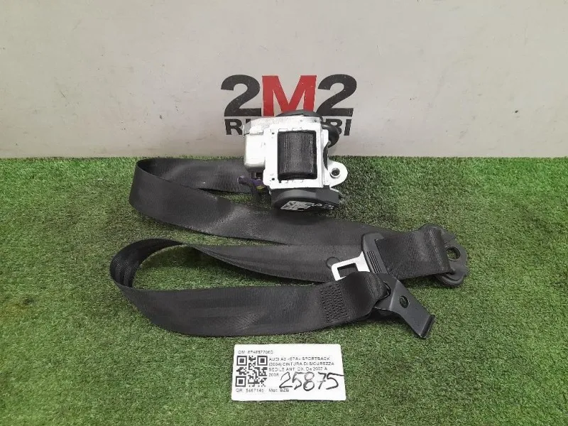 Cintura DI Sicurezza Sedile ANT DX 8P4857706D Audi A3 8PA Sportback 2004