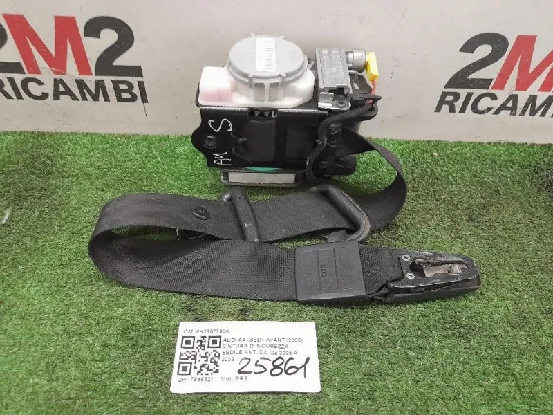 Cintura DI Sicurezza Sedile ANT DX 8K1857706K Audi A4 8ED Avant 2005