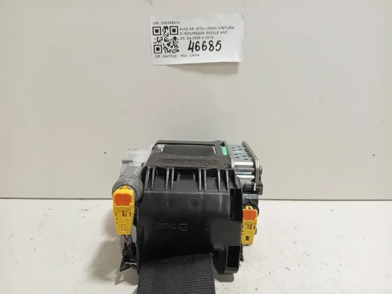 Cintura DI Sicurezza Sedile ANT DX 306369910 Audi A5 8T3 2008