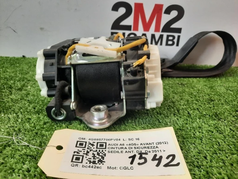 Cintura DI Sicurezza Sedile ANT DX 4G8857706PV04 Audi A6 4G5 Avant 2012