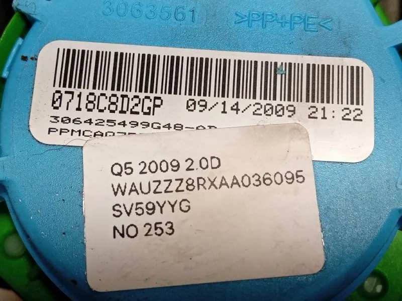 Cintura DI Sicurezza Sedile ANT DX 306369810 Audi Q5 8RB 2009
