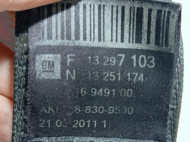 Cintura DI Sicurezza Sedile ANT DX 619668400A Chevrolet Orlando 2011