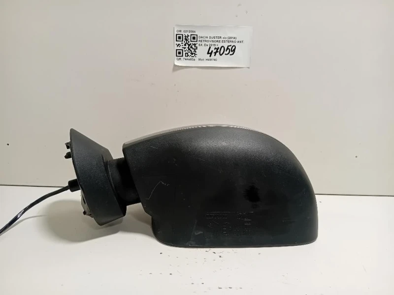 Retrovisore Esterno ANT SX 5 FILI SPECCHIO SPECCHIETTO VETRO Dacia Duster I 2014
