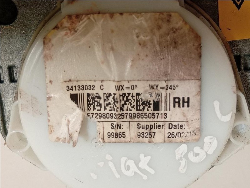 Cintura DI Sicurezza Sedile ANT DX 34133032 Fiat 500L 2013