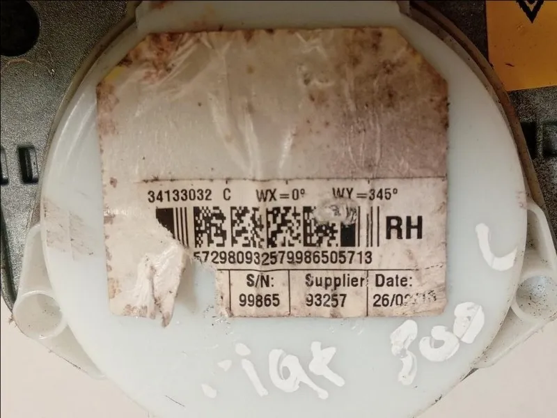 Cintura DI Sicurezza Sedile ANT DX 34133032 Fiat 500L 2013