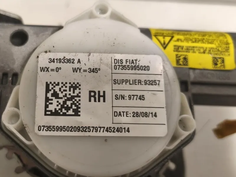 Cintura DI Sicurezza Sedile ANT DX 34193362 Fiat 500L 2013